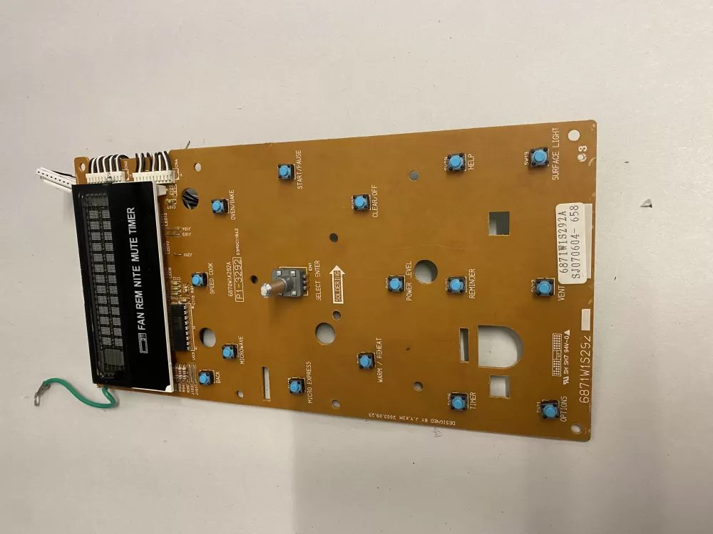 6871W1S292A LG Microwave Board - Control