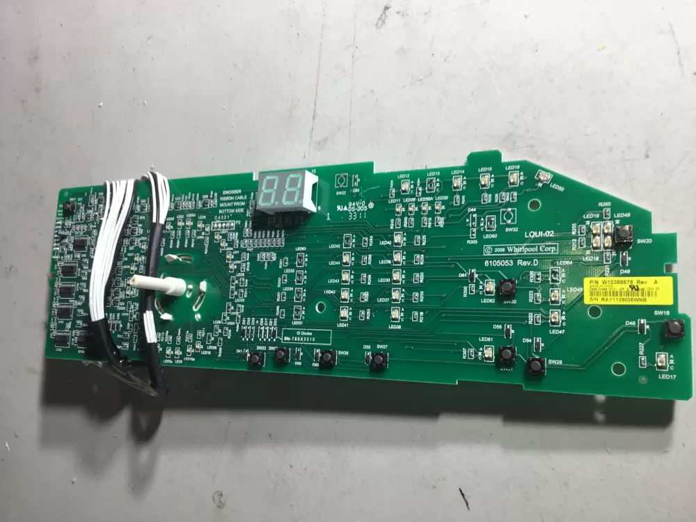 Whirlpool W103388678 WPW10388674 AP6020758 W10388674 4446148 PS11754078 Dryer Control Board