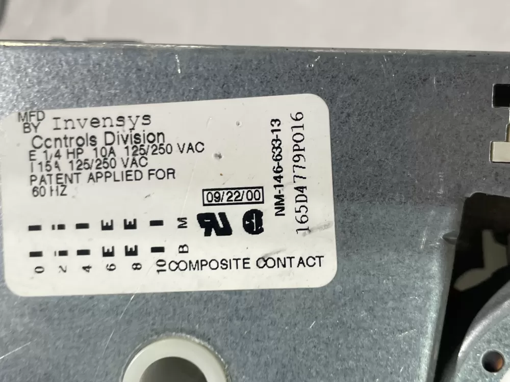 GE Kenmore 165D4779P016 Dishwasher Timer AZ149297 | Wm743