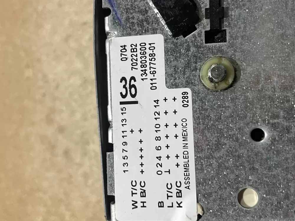 Frigidaire Crosley 134803600 AP3970173 Washer Timer Control AZ74335 | Wm1253