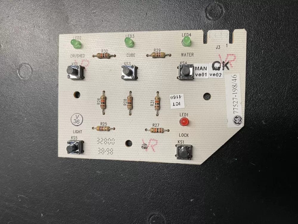 Whirlpool  Maytag  Jenn Air  Admiral WP61003421  AP6009993  61003421  665292  77527-1  PS11743168 Refrigerator Dispenser Control Board