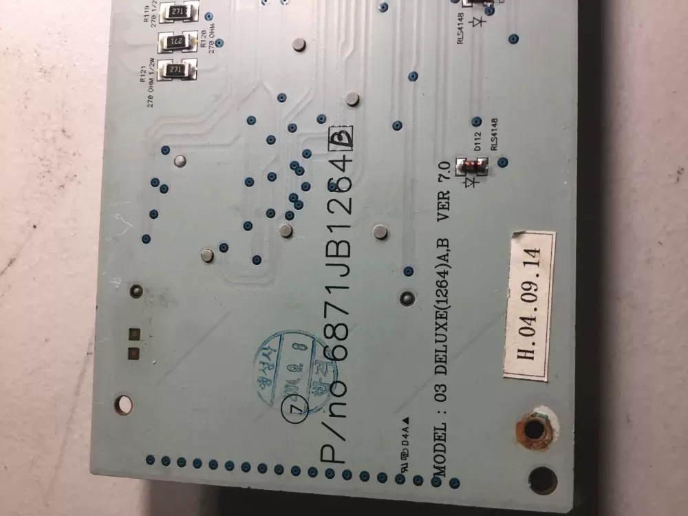 LG 6871JB1264B Refrigerator Control Board Dispenser Panel AZ40383 | NR50