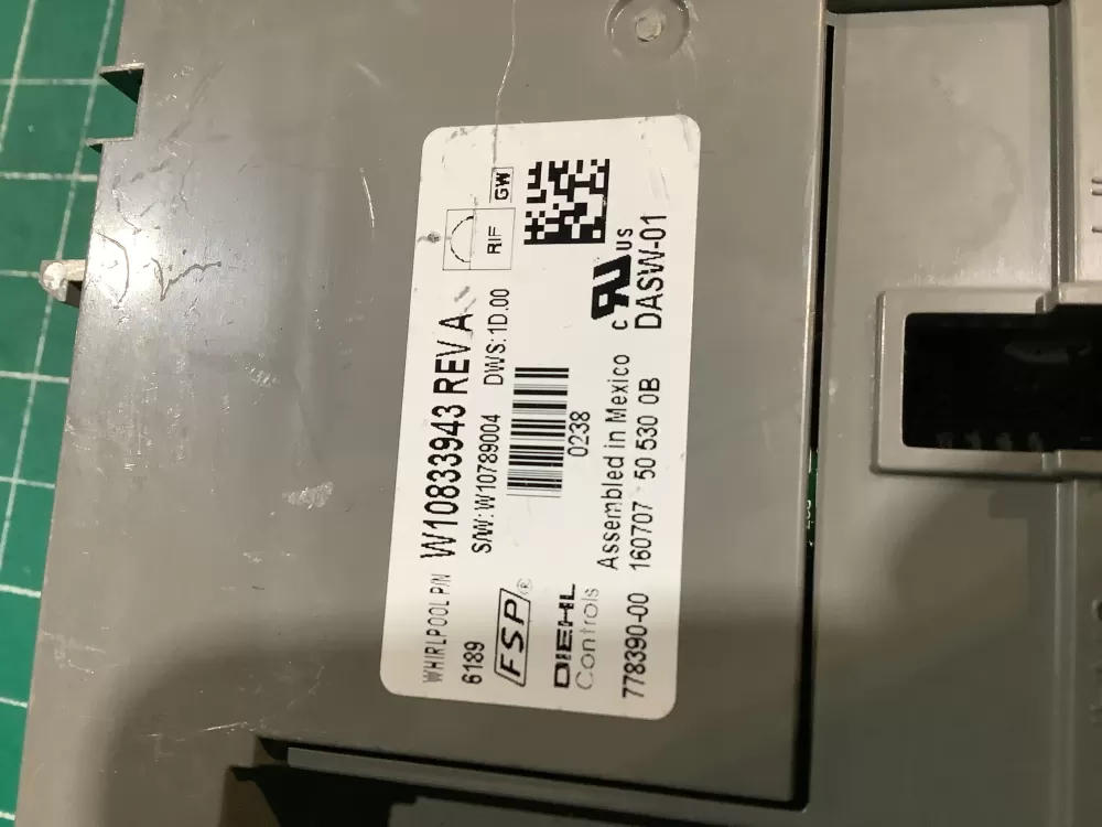 KitchenAid W11228314 778390-00 Dishwasher Control Board AZ165963 | NR2560