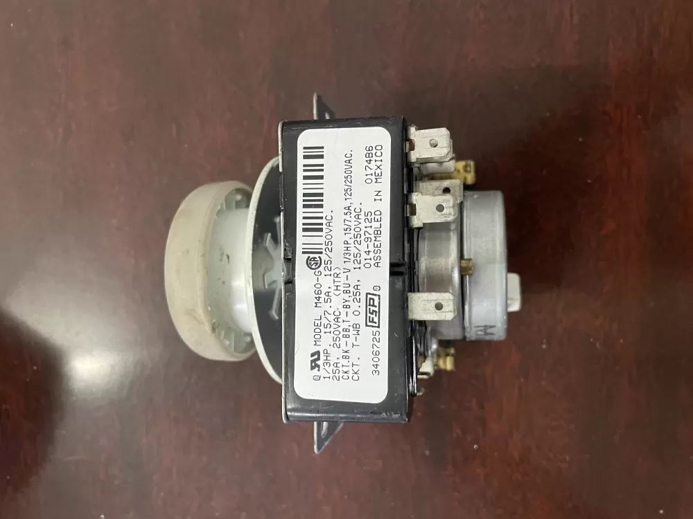 Whirlpool  Maytag  Amana  Crosley WP3406725  AP6008573  3406725  529121  PS11741713 Dryer Timer
