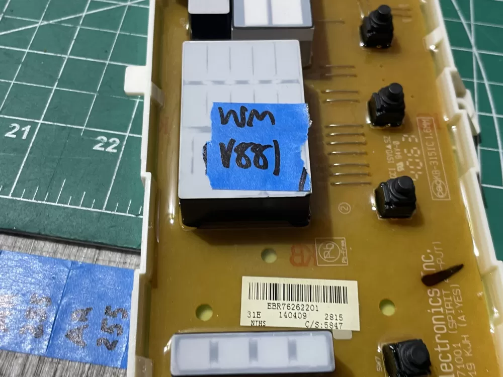 LG EBR76262201 EBR75446006 Washer Control Board AZ192852 | Wmv881