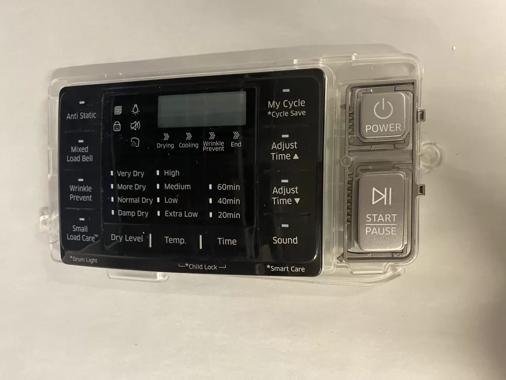 Samsung DC92-01607J  AP6243588  DC94-06643A  DC93-00376D  PS12084833 Dryer UI Control Board