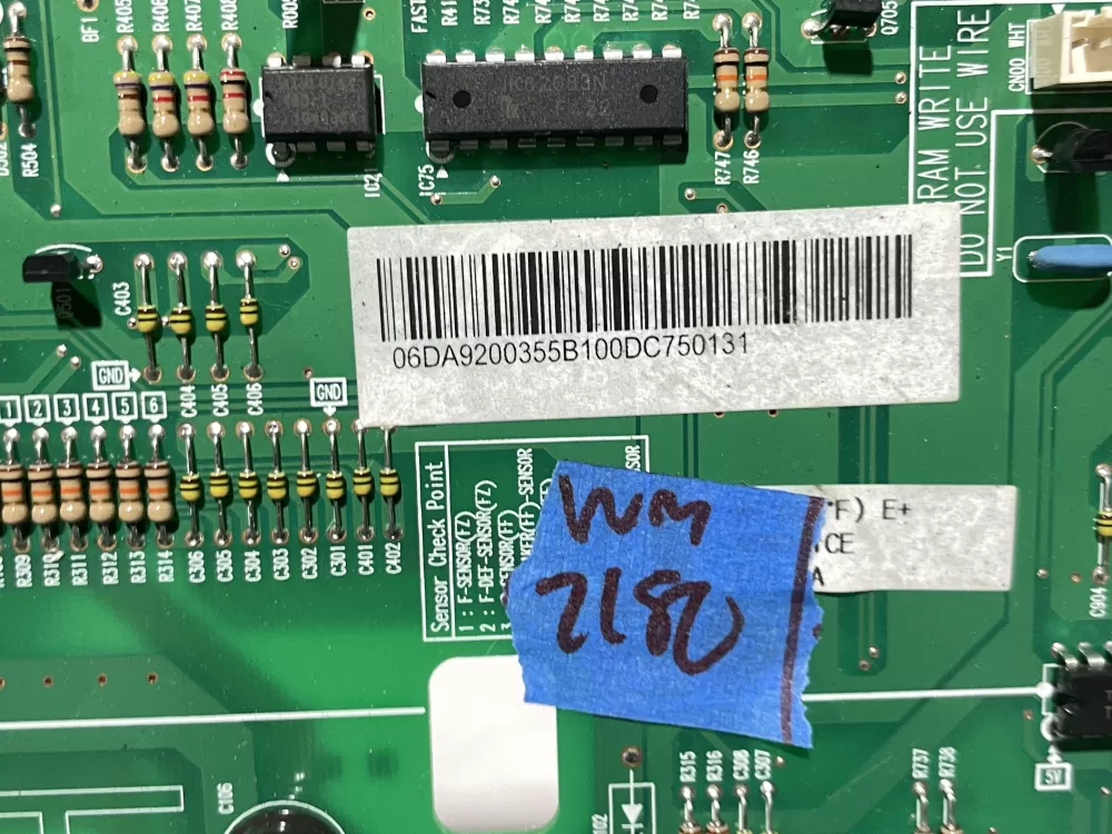 Samsung DA92 00355B Refrigerator Control Board AZ118002 | Wm2180