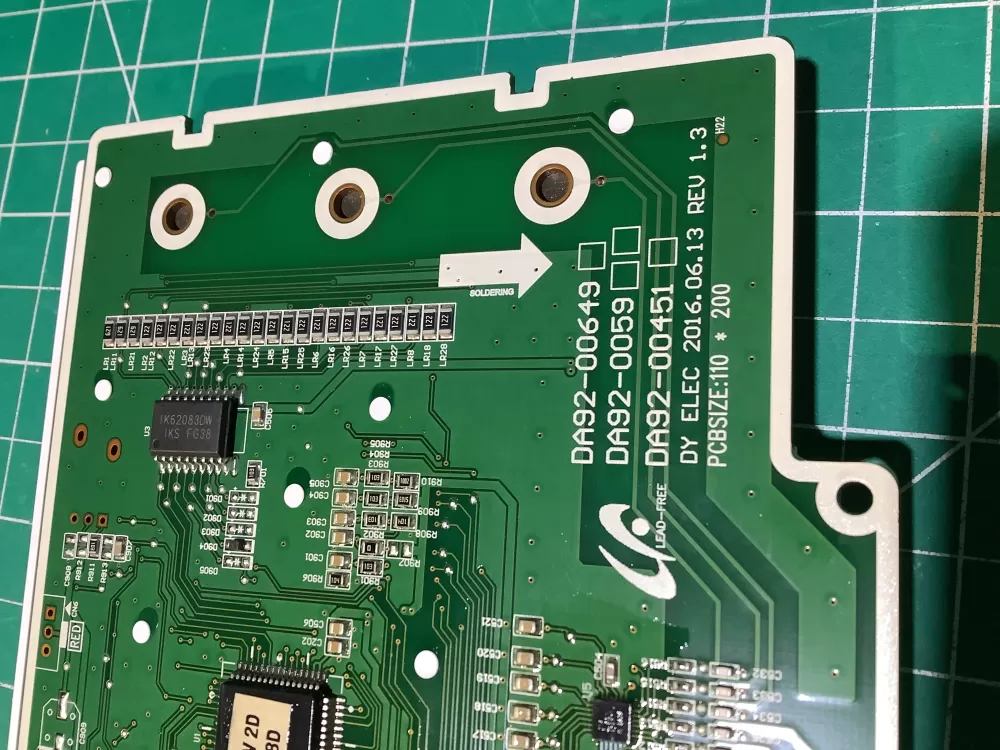 Samsung DA92 00649A Refrigerator Control Board Dispenser AZ136056 | NR2344