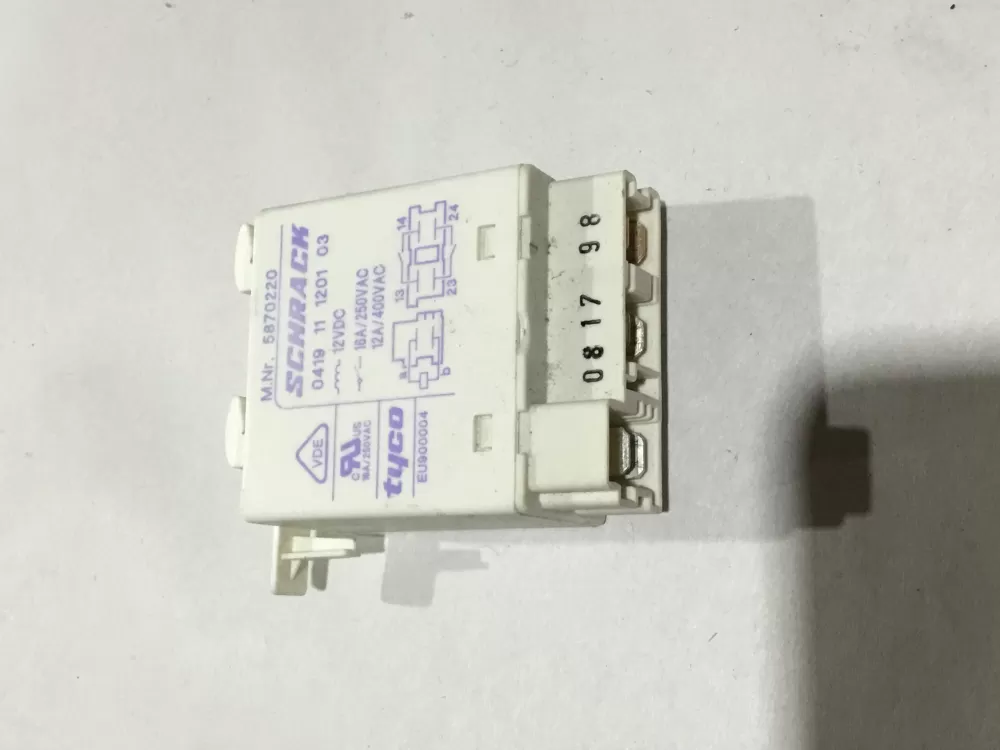 Miele 5870220 Dishwasher Heating Element Relay