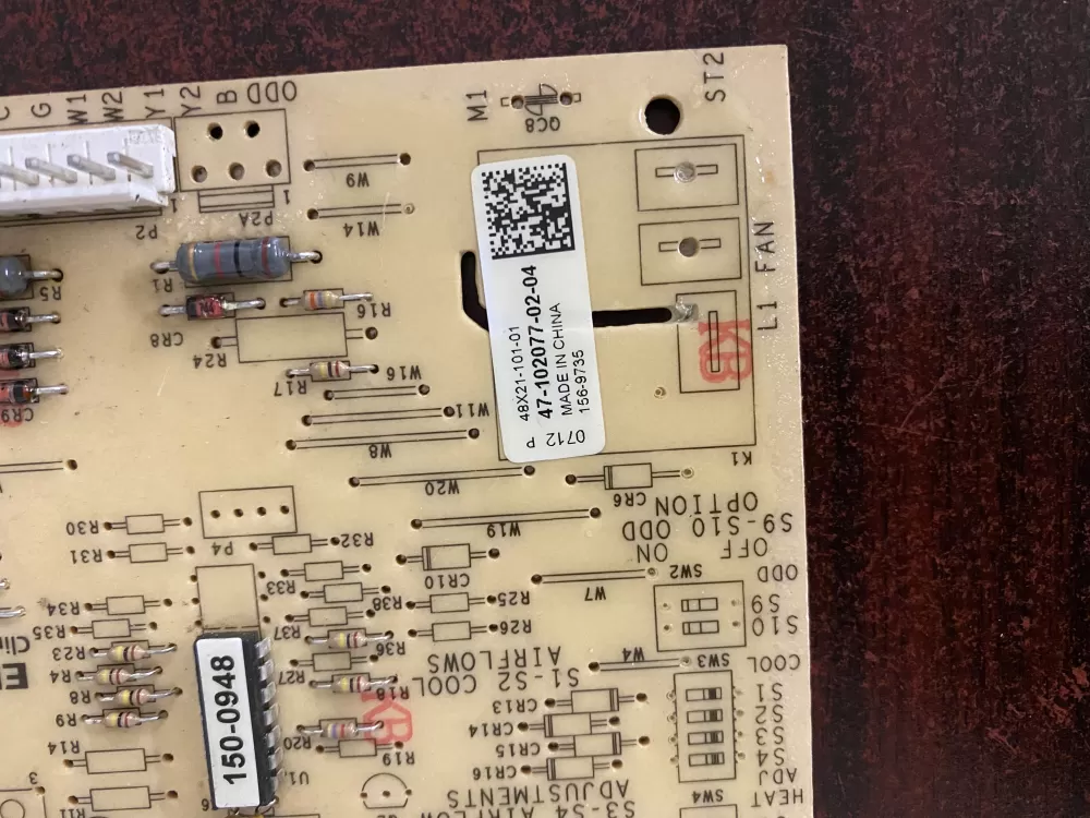 Rheem Air Handler Control Board 47-102077-02-04 156-9735 AZ32928 | BK1682