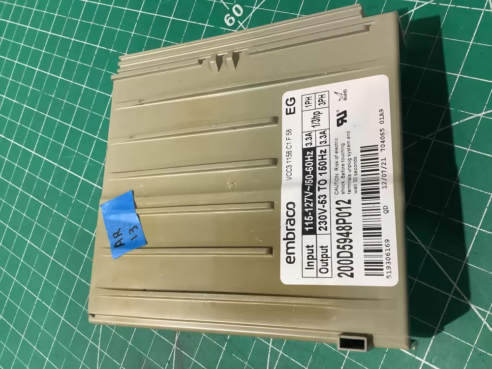 GE 200D5948P012 Refrigerator Control Board Inverter AZ197330 | AR13