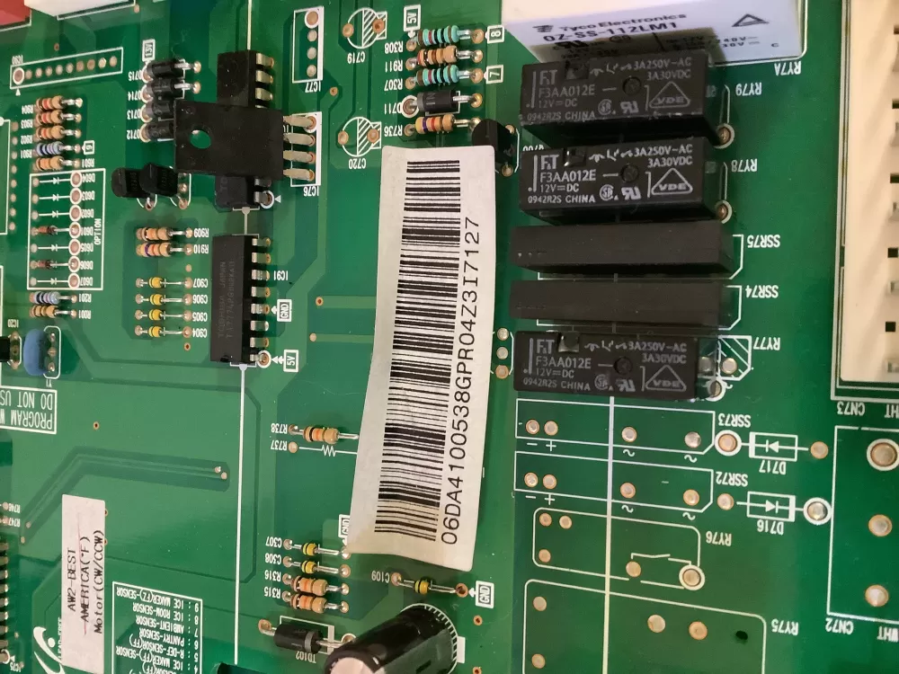 Samsung DA41-00538G DA41-00537A Refrigerator Control Board AZ193515 | NRV879