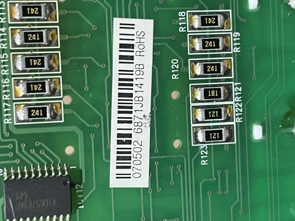 LG 6871JB1419B Refrigerator Control Board Dispenser AZ92098 | Wm702