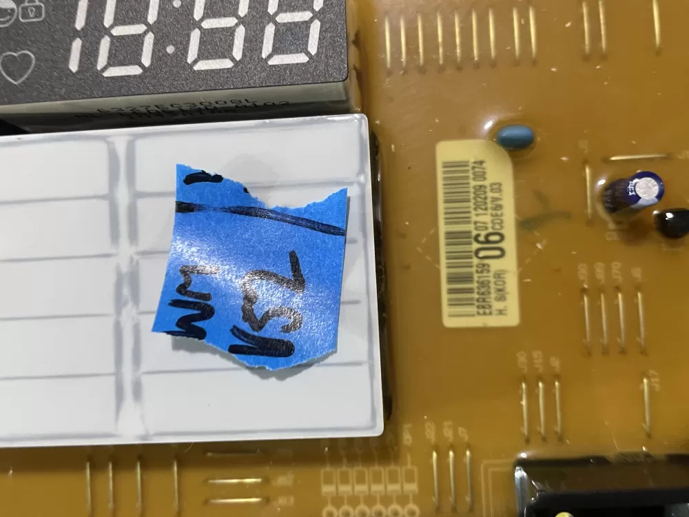 LG EBR63615906 Dryer Control Board AZ170716 | Wmv52
