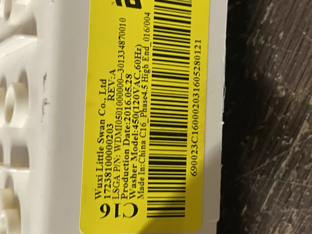GE WH12X24234 17238100000203 Washer Control Board AZ49305 | Wm1807