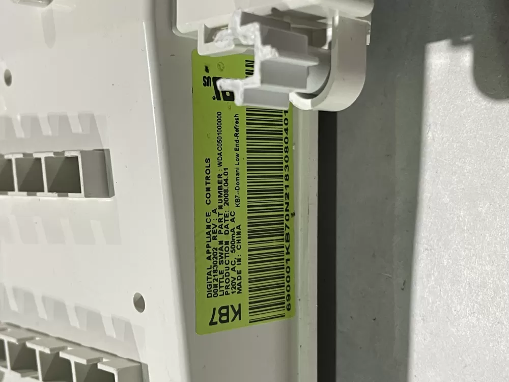 Samsung 00N21830202 Washer Control Board UI Display AZ155136 | KMV120