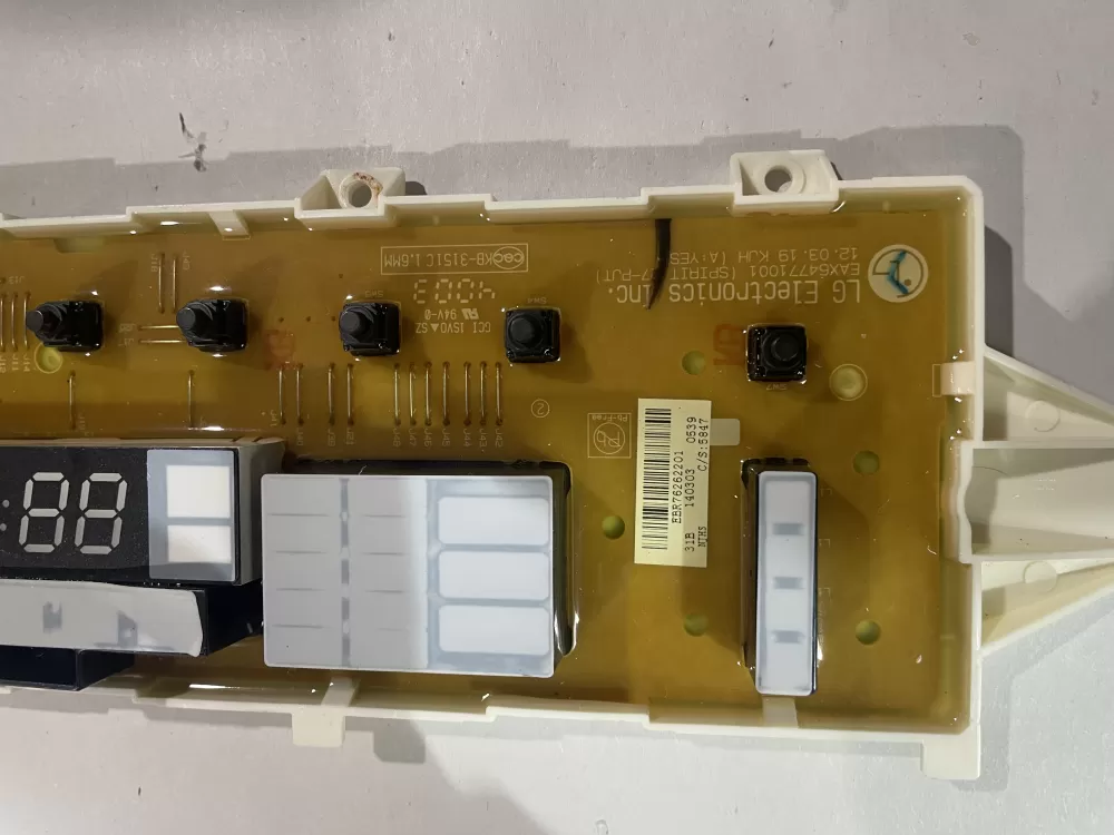 LG EBR76262201 EBR75446006 Washer Control Board AZ203005 | KMV864