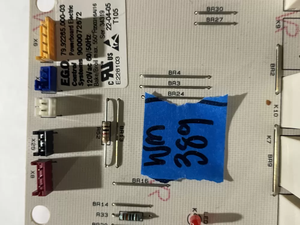 Bosch Thermador stove power control board 9000072672 AZ200646 | Wm389