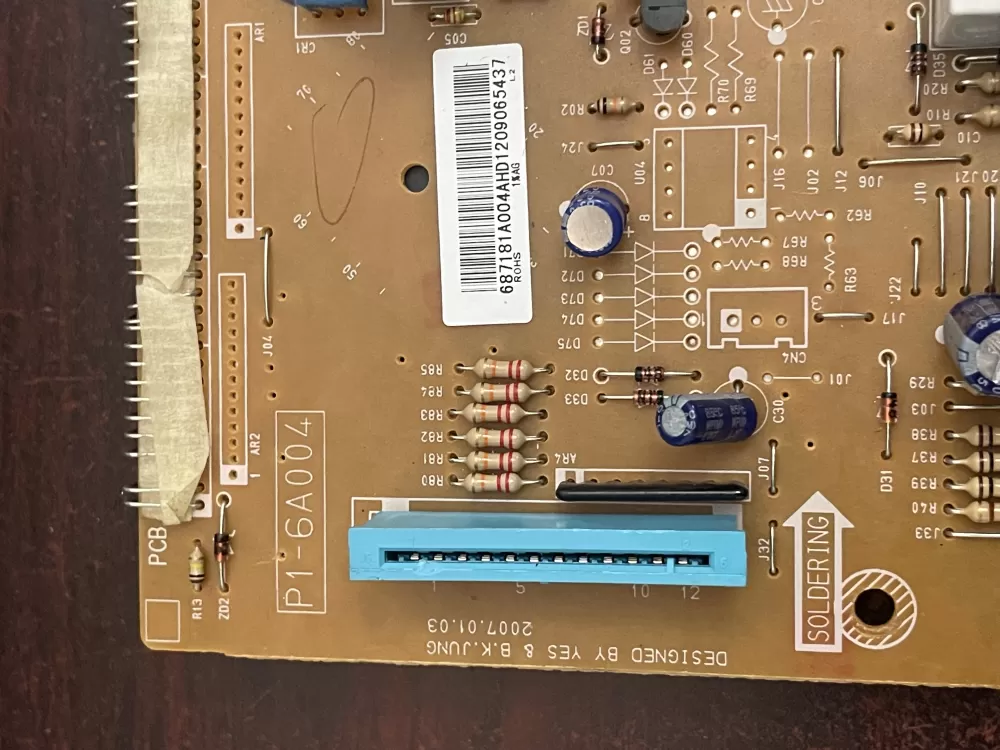 LG 687181A004A P1 6A004 Microwave Control Board AZ103301 | KM1031