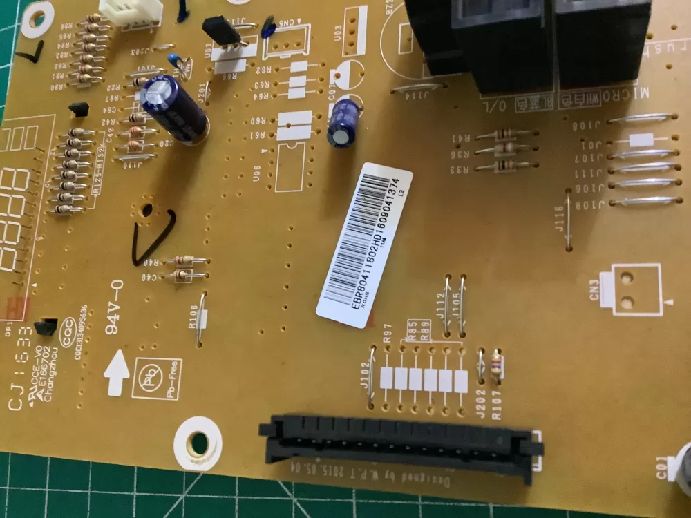 LG GE EBR80411802 Microwave Control Board AZ174199 | NR2620
