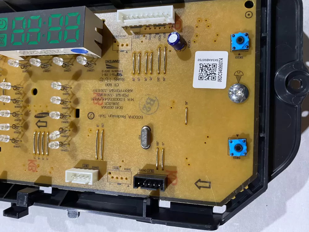 Samsung DC94-06607A Washer User Interface Control Board AZ186219 | BK2743