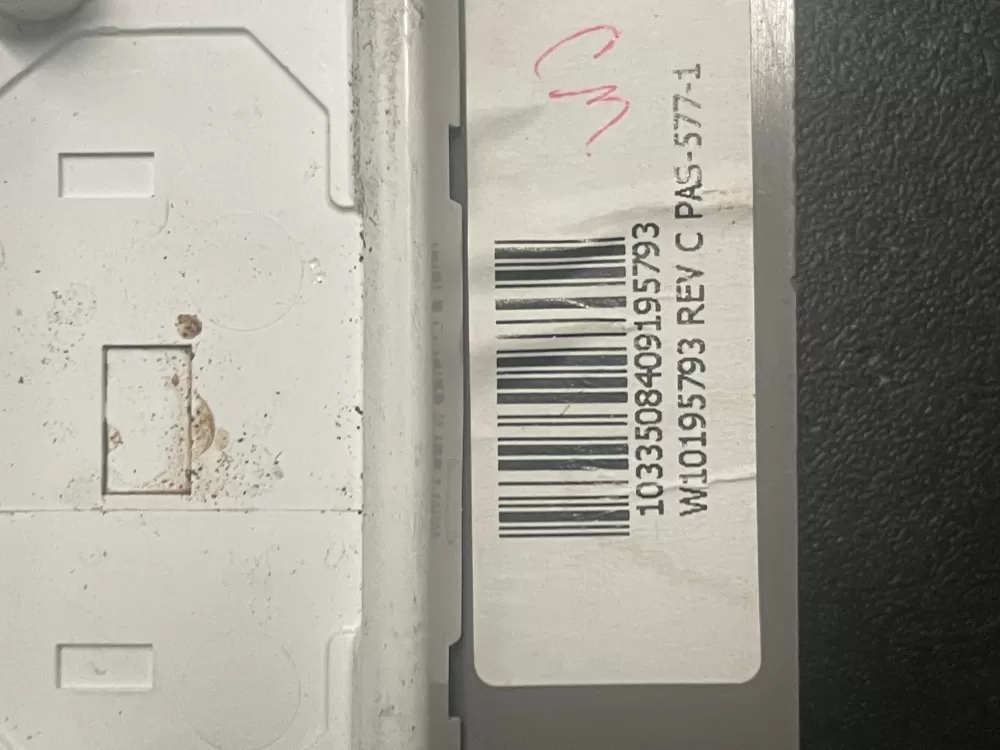 KitchenAid W10195793 W10481125 Dishwasher Control Panel AZ21056 | WMV18