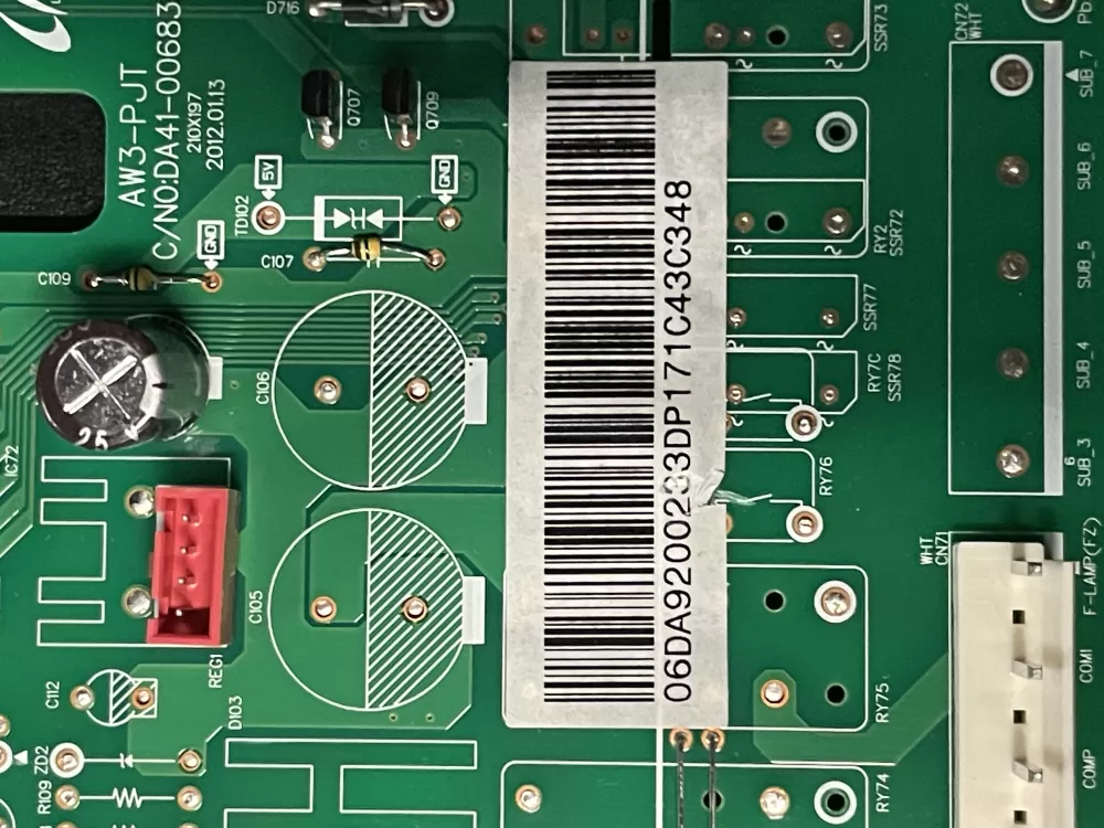 Samsung DA92 00233D DA9200233D Refrigerator Control Board AZ19703 | WM1129