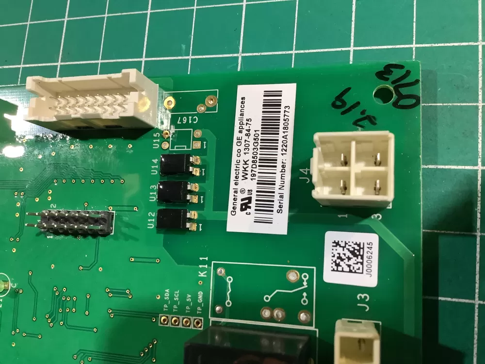 GE 197D8503G501 EBX1425P001 Refrigerator Control Board AZ144196 | NR2427