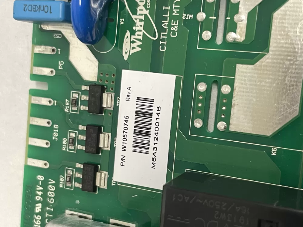 Whirlpool W10570739 Washer Control Board AZ221237 | Wm2059