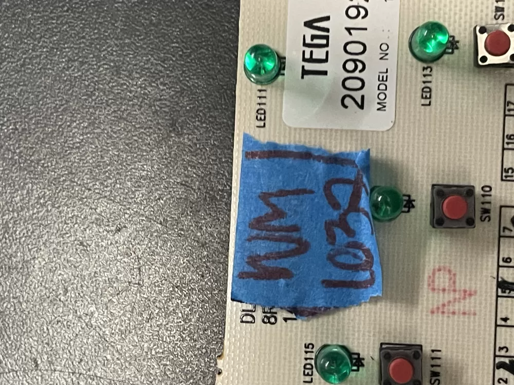 GE 165D7803P301 Dishwasher Control Board AZ20292 | WM1037