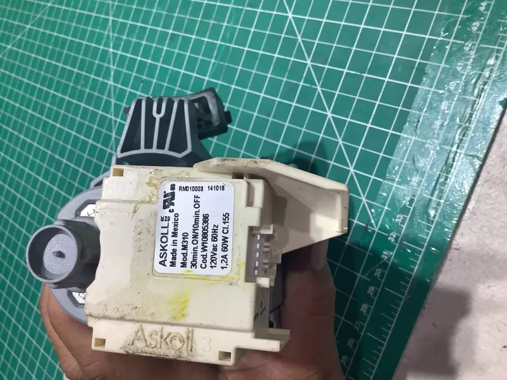 Amana  Kenmore  Whirlpool W10805386 W10879262 W11521435 W11612326 Dishwasher Pump Motor