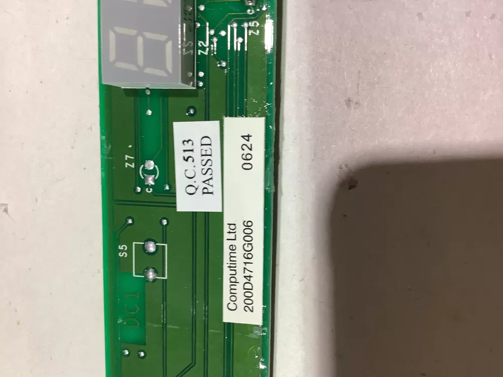 GE 200D4716G006 Refrigerator User Interface Control Board AZ142530 | ZC2398
