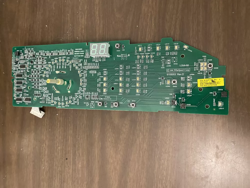 Whirlpool W10297396 WPW10297396 PS11752323 W10297396 A Washer Control Board