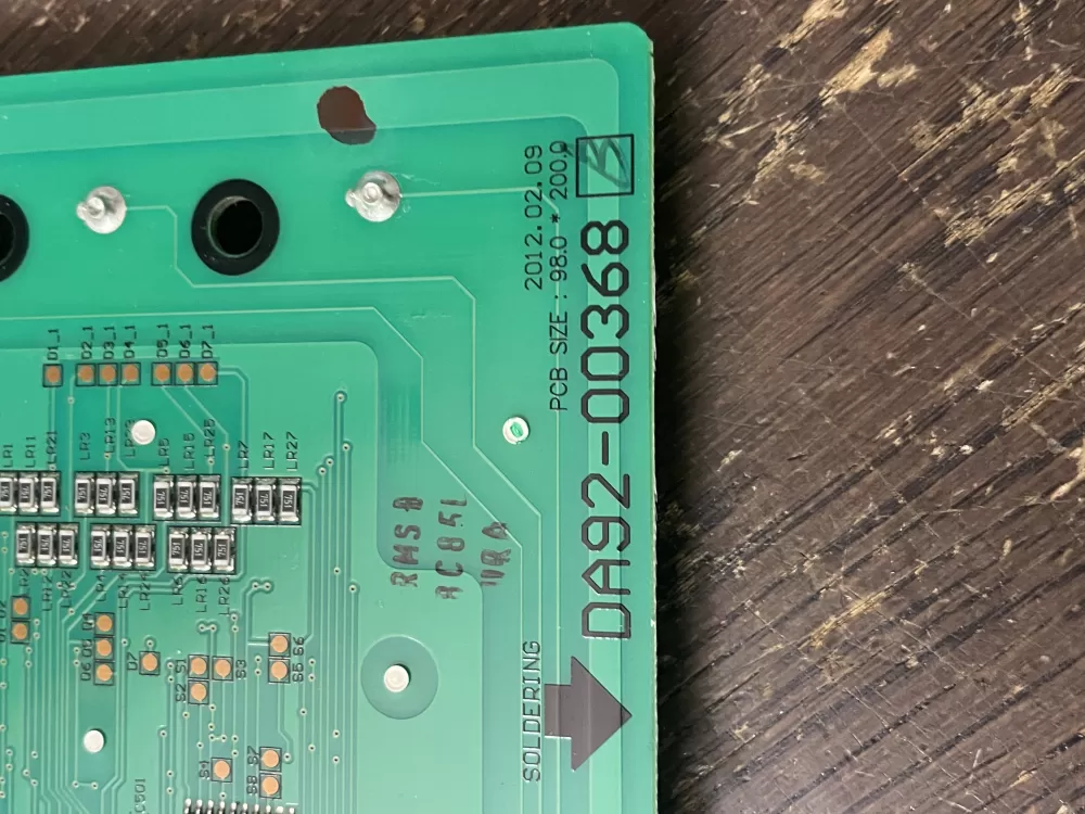 Samsung DA92-00368B Refrigerator Dispenser UI Control Board AZ58344 | Wm2074