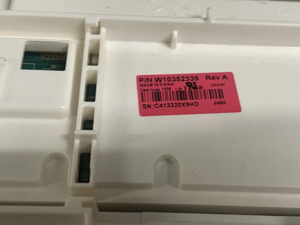 Whirlpool W10352339 Washer Control AZ103656 | Wm894