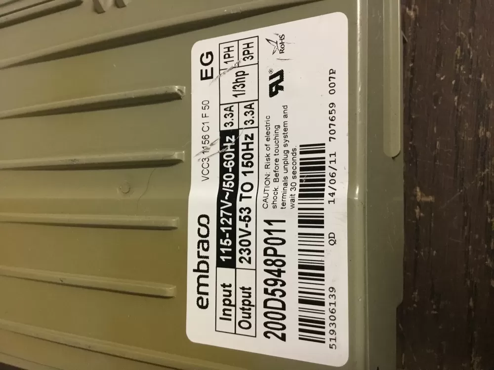 GE 200D5948P011 Refrigerator Display UI Control Board AZ17323 | NR202