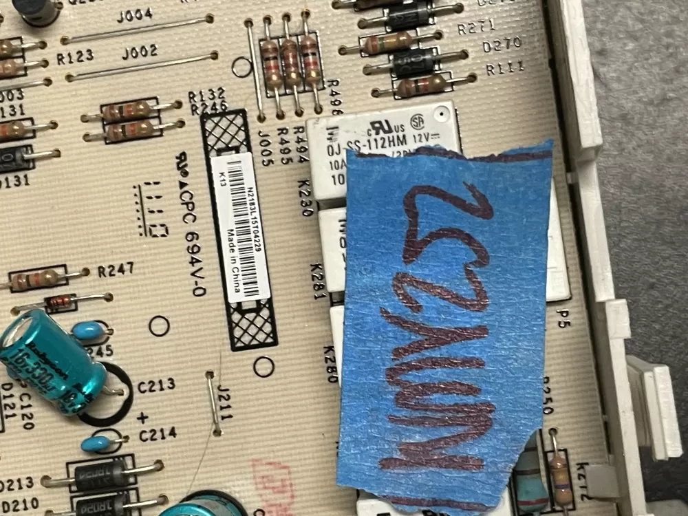 GE 00N21830301 WH12X10457 Washer Control Board AZ13254 | V252