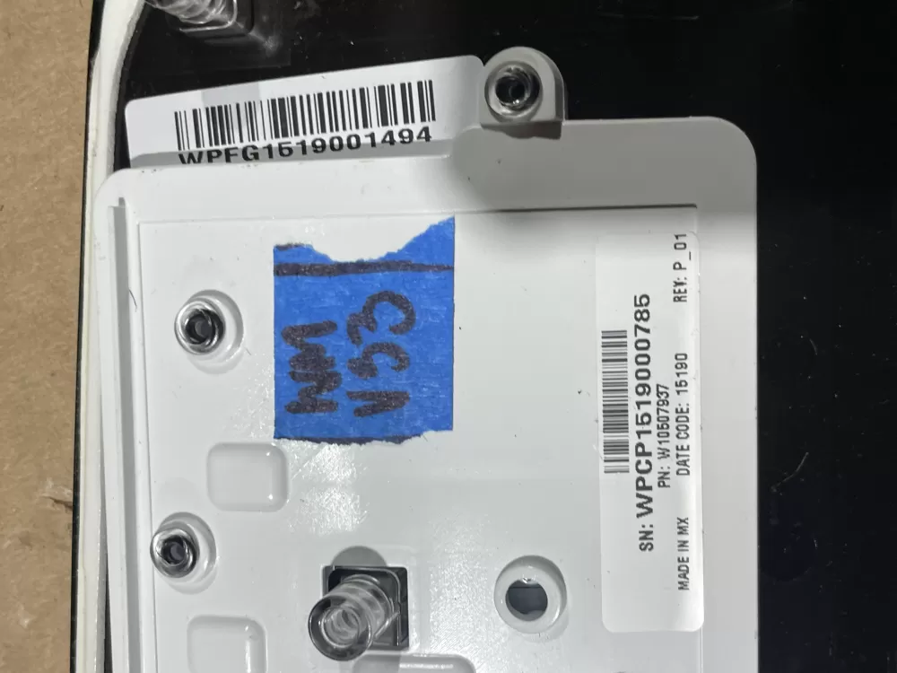 Whirlpool Cabrio W10507937 Washer Control Panel AZ87127 | Wmv33