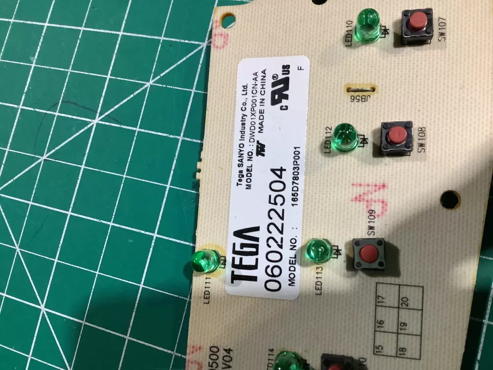 GE 165D7803P001 Dishwasher Control Board AZ140828 | NR2384