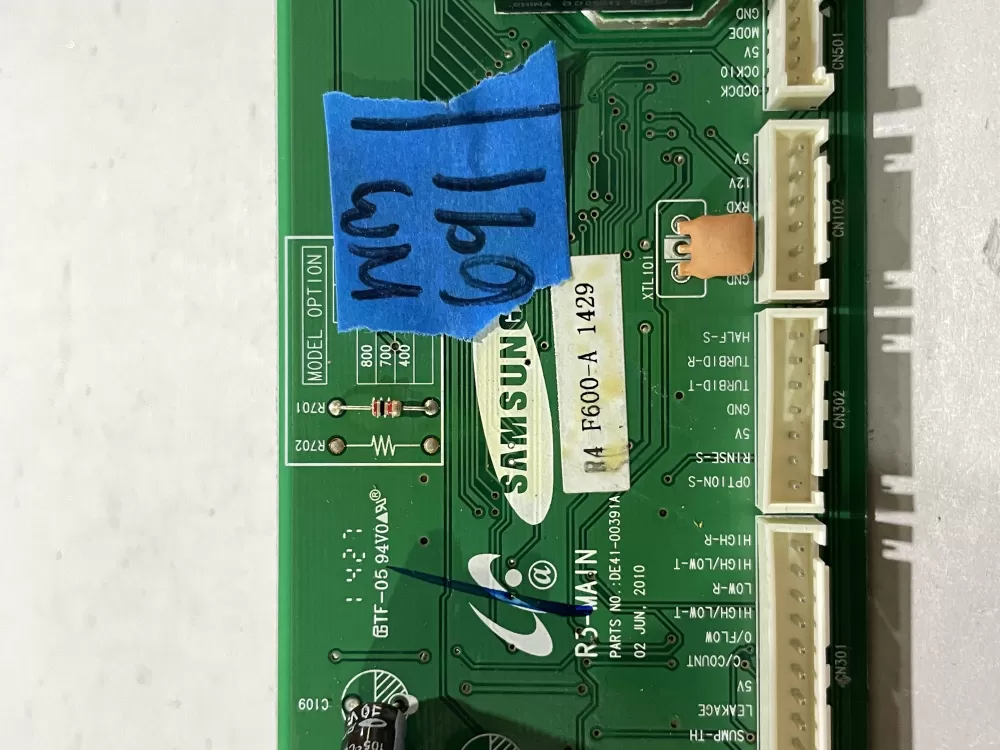 Samsung DE41-00391A Dishwasher Control Board AZ180338 | Wm691