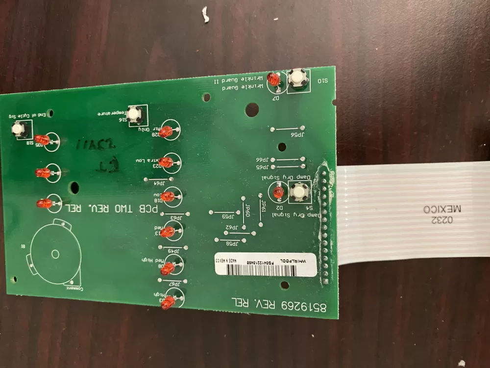 Whirlpool Kenmore WP8529879 8519269 Dryer Control Board AZ35975 | BK346