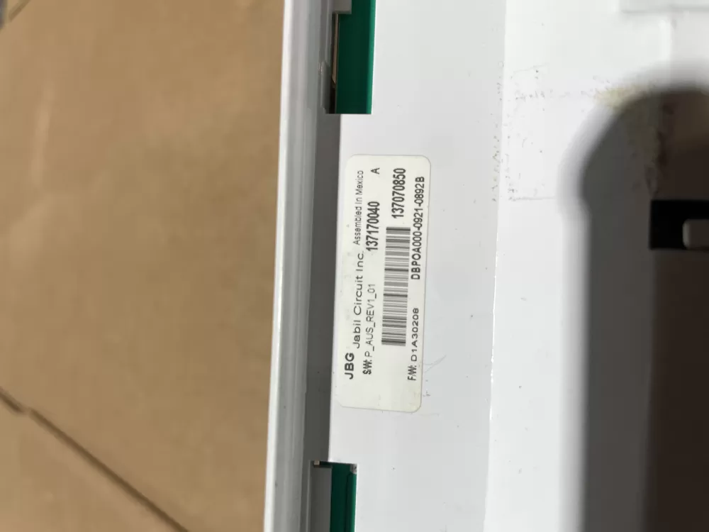 Frigidaire 137070850 137170040 Dryer Control Board AZ72697 | Wmv497