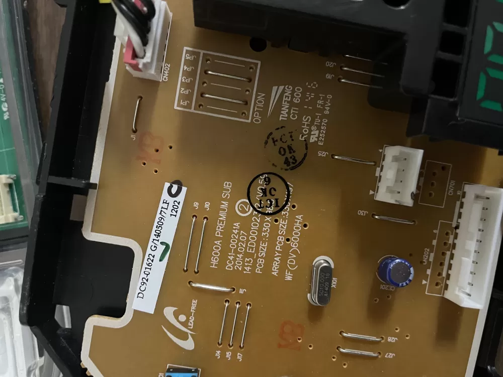 Samsung DC92-01622G DC94-04345G Washer Control Board AZ81510 | KMV507