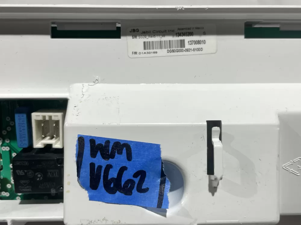 Frigidaire 134345200 AP3851384 EL1344076 Dryer Control Board AZ111986 | Wmv662