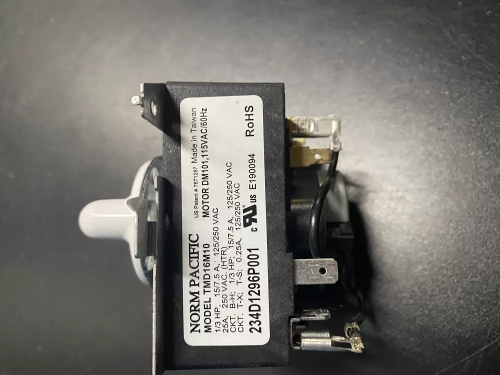 GE TMD16M10 234D1296P001 Dryer Timer AZ10334 | BK1528