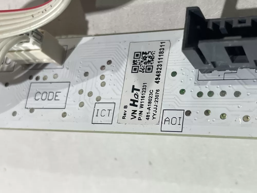 Whirlpool W11612331 Washer Touch Sensor Control Board AZ183469 | Wm2703
