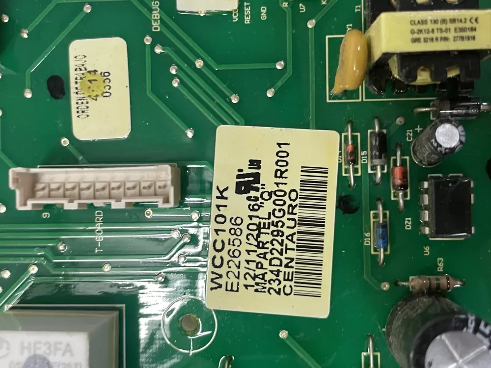 GE Hotpoint 234D2295G001 896455 Washer Control Board AZ49541 | Wm1811