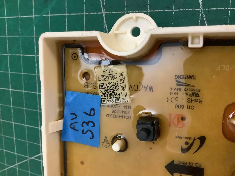 Samsung DC9405360A 06dc9405360a Washer Control Board AZ218343 | ARV536