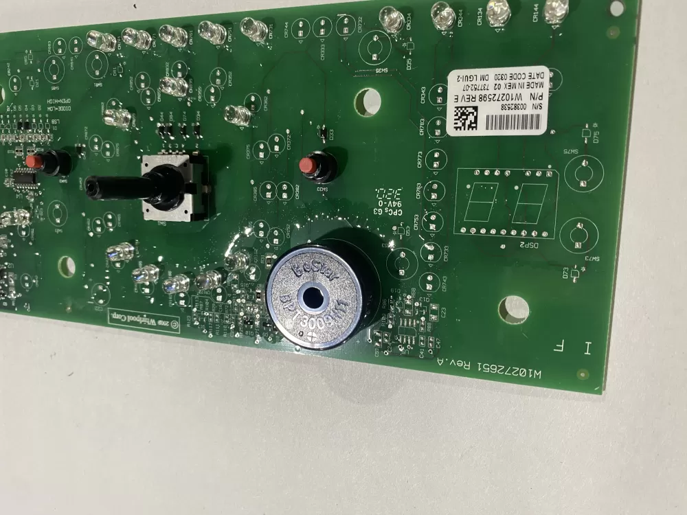 Whirlpool W10272598 Dryer Control Board AZ168305 | BK2575