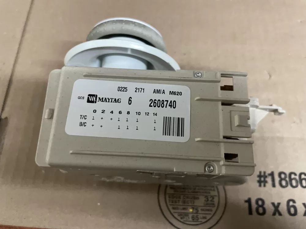 Maytag 62608740 6 2608740 22003370 22003499 Washer Timer AZ100588 | Wm1634